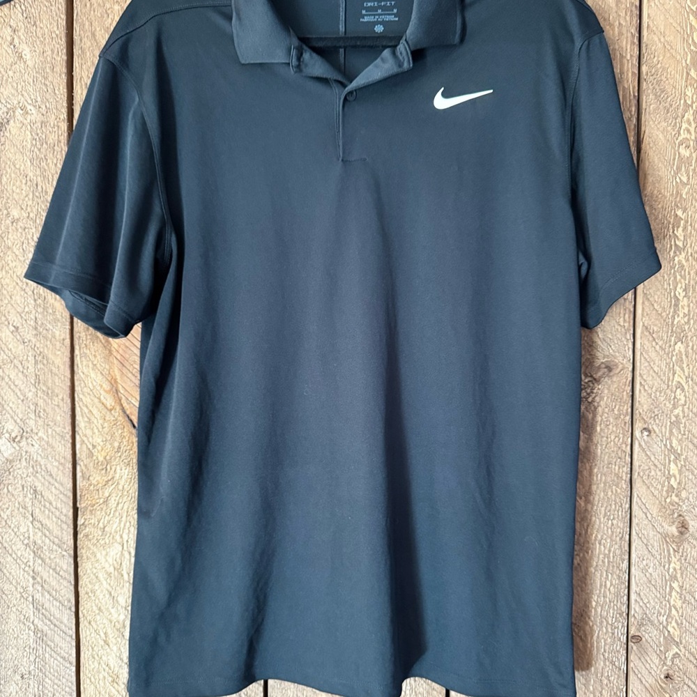 Nike Black Athletic Polo Shirt